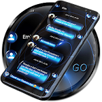 Cover Image of Download SMS Theme Sphere Blue - black  APK