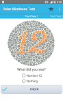screenshot of Color Blindness Test