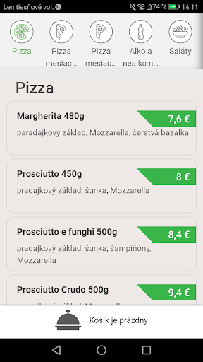 Lombardi Pizza Bratislava Screen 3