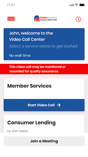 Family Advantage Video Connect Screen 3