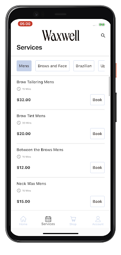 Waxwell Mobile Concierge Screen 2