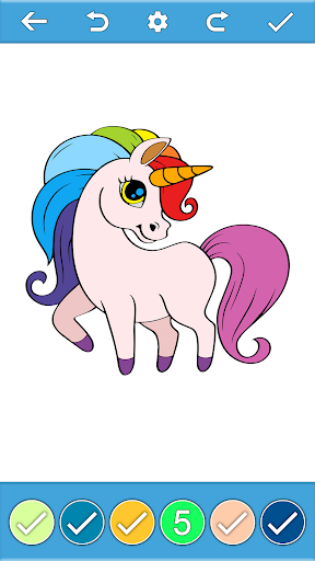 Unicorn Color By Number Book