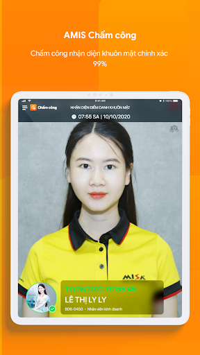 Android application AMIS Chấm công(AMIS Timesheet) screenshort