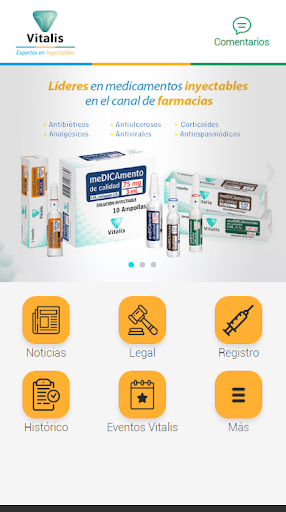 Android application Vitalisapp screenshort