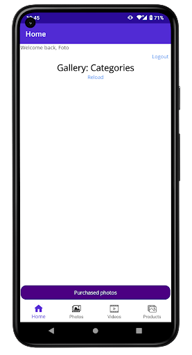 Android application Foto Moto screenshort