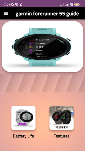 garmin forerunner 55 guide Screen 3