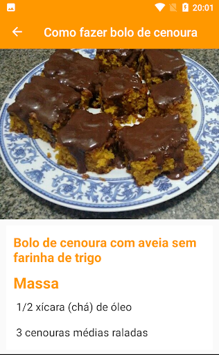 Como fazer bolo de cenoura