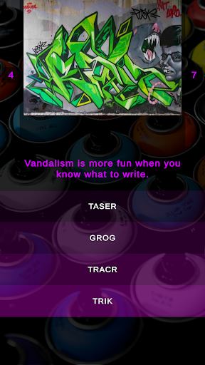 Wildstyle Graffiti Paint Quiz Screen 2