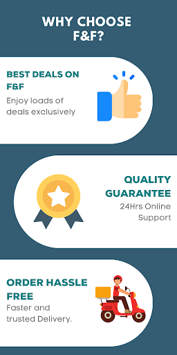 Android application F&F - Fashion & Fabrics screenshort