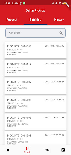 Pandu Logistics Courier Screen 3