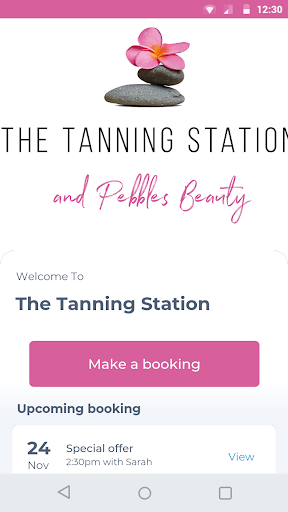 Android application The Tanning Station screenshort