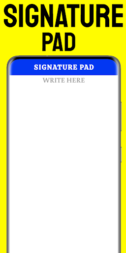 Android application Signature Pad screenshort
