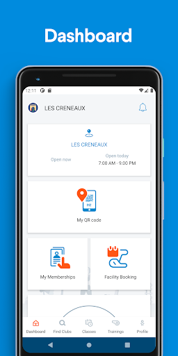 Android application Les Creneaux screenshort