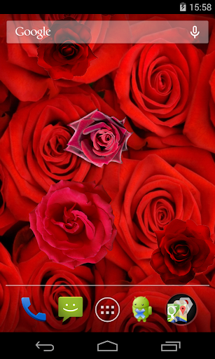 Android application Roses Live Wallpaper screenshort