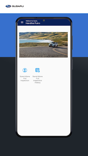 Android application PLAZA SUBARU MY INSPECTION screenshort