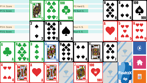 Brain Card Game - Find12x 4P Screen 3
