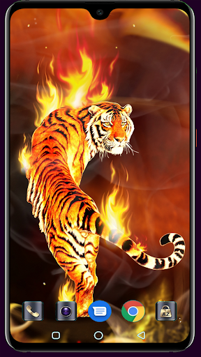 Android application Abstract Fire Wallpaper screenshort