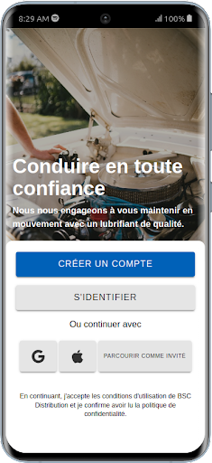Android application BSC Distribution screenshort