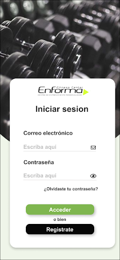 Android application Enforma screenshort