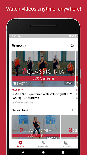 Android application Nia® On Demand screenshort