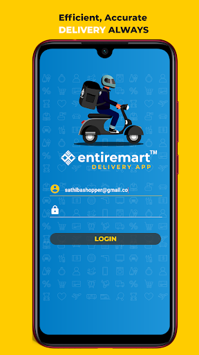 Android application Entiremart Rider App screenshort