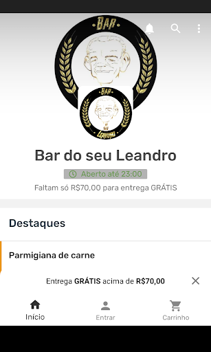 Android application Bar do Seu Leandro screenshort
