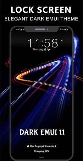 Dark Emui-11 Theme for Huawei Screen 2