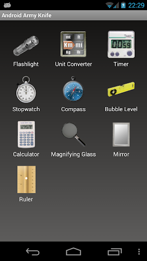 Android application Army Knife for Android screenshort