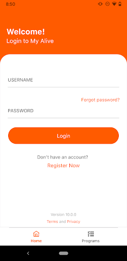 Android application My Alive screenshort
