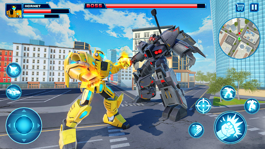 Robot Car Transform Fight Game 1
