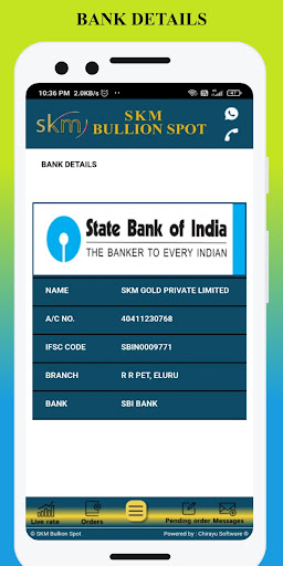 SKM Bullion Spot Screen 2