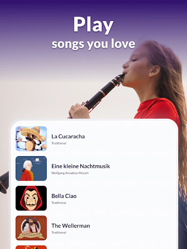 Screenshot of Clarinet Lessons - tonestro