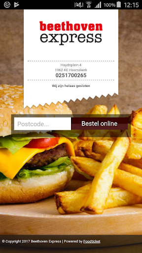 Android application Beethoven Express screenshort