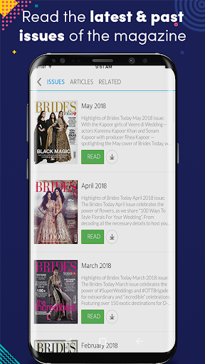 Android application Brides Today screenshort