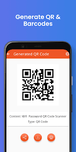 Wifi Password QR Code Scanner & Generator Screenshot