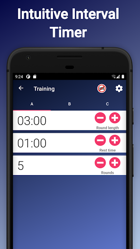 Android application Tabata HIIT Timer screenshort