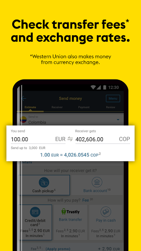 Western Union Send Money 3.8 screenshots 1