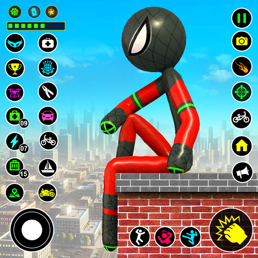 Stickman Spider Gangster Game logo