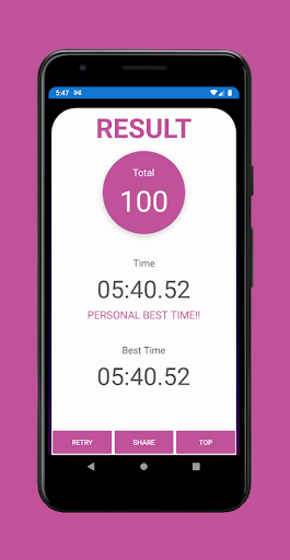 Total100: Simple Calc Games Screen 3