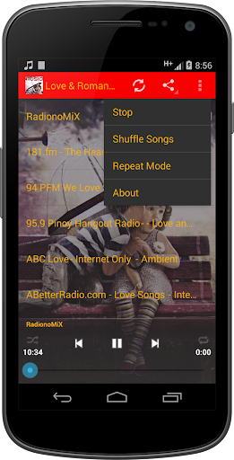 Love & Romance MUSIC Radio Screen 2