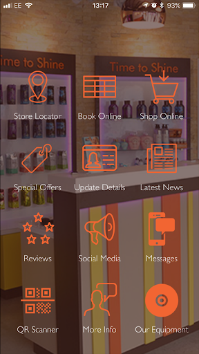 Android application Tanning Shop screenshort