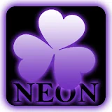 Purple NEON theme GO Launcher icon