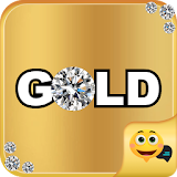 Gold  Emoji Panda SMS Theme icon