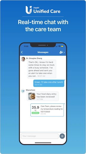 Screenshot of iHealth Unified Care