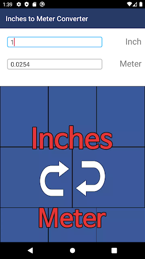 Inches to Meter Converter