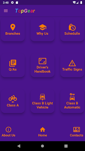 Android application TopGear Driving School screenshort