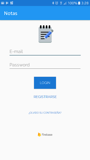 Android application Notas screenshort