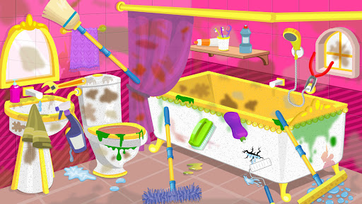 Princess Castle Cleaning Game Screen 2