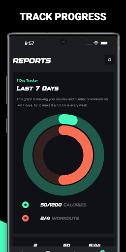 Screenshot of Kettlebell Training App