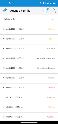 Agenda Familiar Screen 3